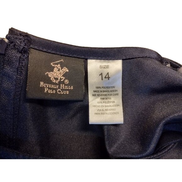 Beverly Hills Polo Club Girls' School‎ Uniform Jumper Dress Navy Size 14 - Picture 5 of 5